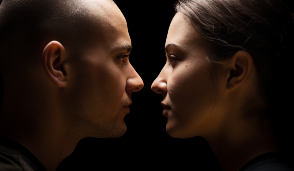 _two_people_facing_each_other_head_to_head_close_up_eb2b40f9-7259-4c5f-9f40-06f555dee153